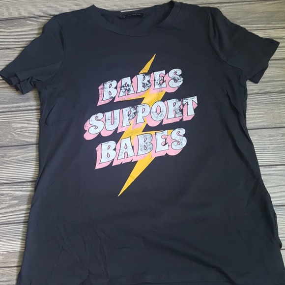 Last!!  Babe Support Babe Tee Medium - Picture 2 of 3